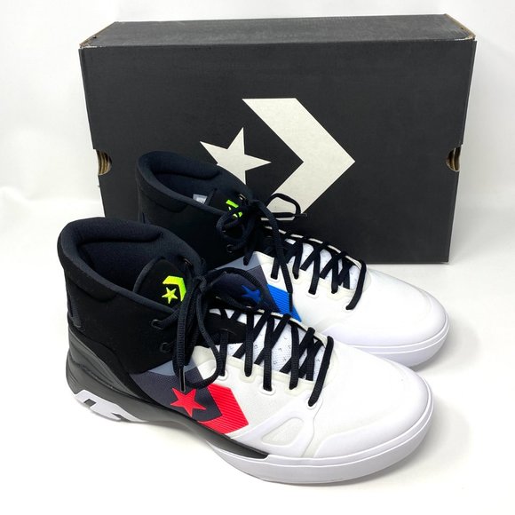 Converse G4 Eva Hi Top Sneakers Men's Lace Basketball White Black Canvas 166804C - Picture 6 of 9